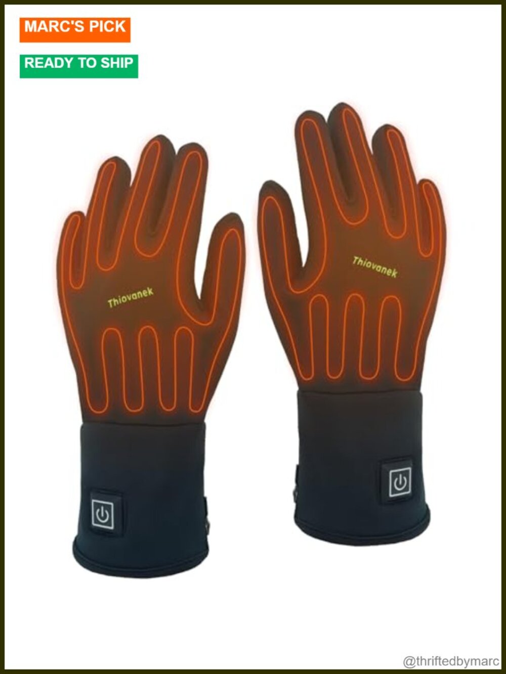Rechargeable Heated Gloves Thin Soft Flexible Liners for Men Women